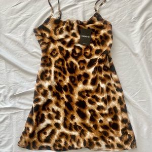 Cheetah mini slip dress